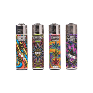 Briquet Clipper "psychédélique"