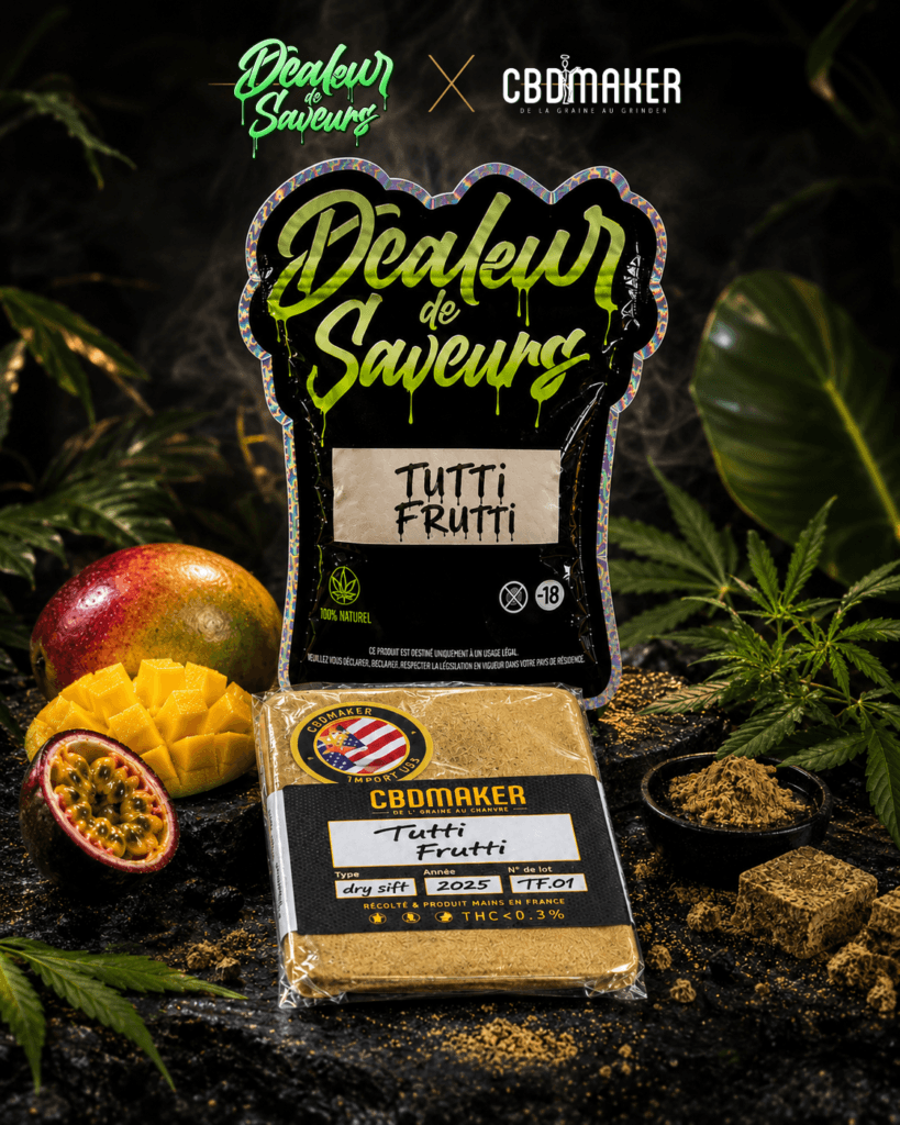 Dealeur de Saveurs × CBD MAKER - Dry Sift TUTTI FRUTI